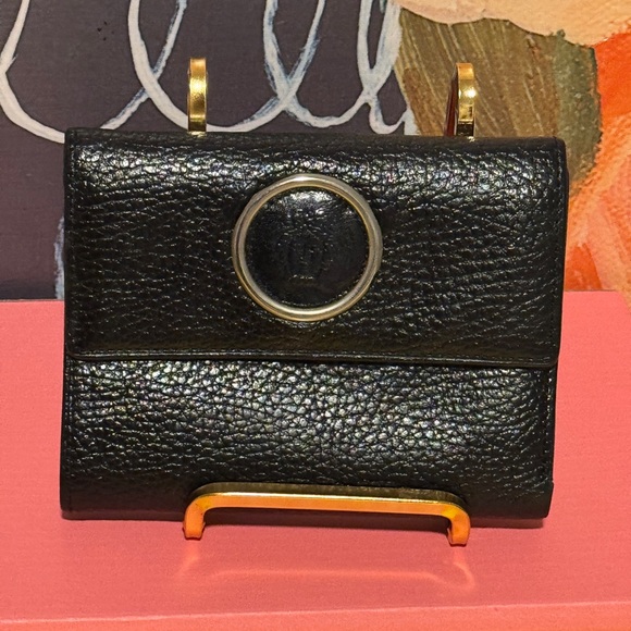 Versace Black Leather bifold wallet - Picture 13 of 15